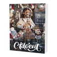 thumbnail image 1 of Caja ciega con cuenta atrás para la Navidad, calendario de Navidad, colgante de Pascua, caja ciega con colgante de Jesús, 1 of 5
