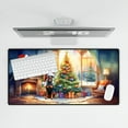 thumbnail image 4 of Merry Christmas Doberman Pinscher Santa Hat Xmas Tree Winter Holiday Desk Mat Full Keyboard Mouse Pad Doberman Dog Lover Gifts Large Mousepad - 01013, 4 of 5