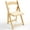 Natural, variant on VINGLI Wooden Folding Chairs with Cushion, Portable and Durable Foldable Seating for Indoor & Outdoor Events, 1 Pack