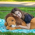 thumbnail image 6 of MorisMos 43'' Giant Lion Stuffed Animal Realistic Large Lion Plush Toy, 6 of 8