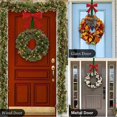 thumbnail image 4 of GFHFHITJ Christmas Wreath Hanger for Front Door,Front Door Wreath Hanger From 15 To 25 Inches Wreath Hanger,20 Lb Larger Door Upgrade Wreath Hanger Christmas Wreaths Decorations Hook (Black), 4 of 6