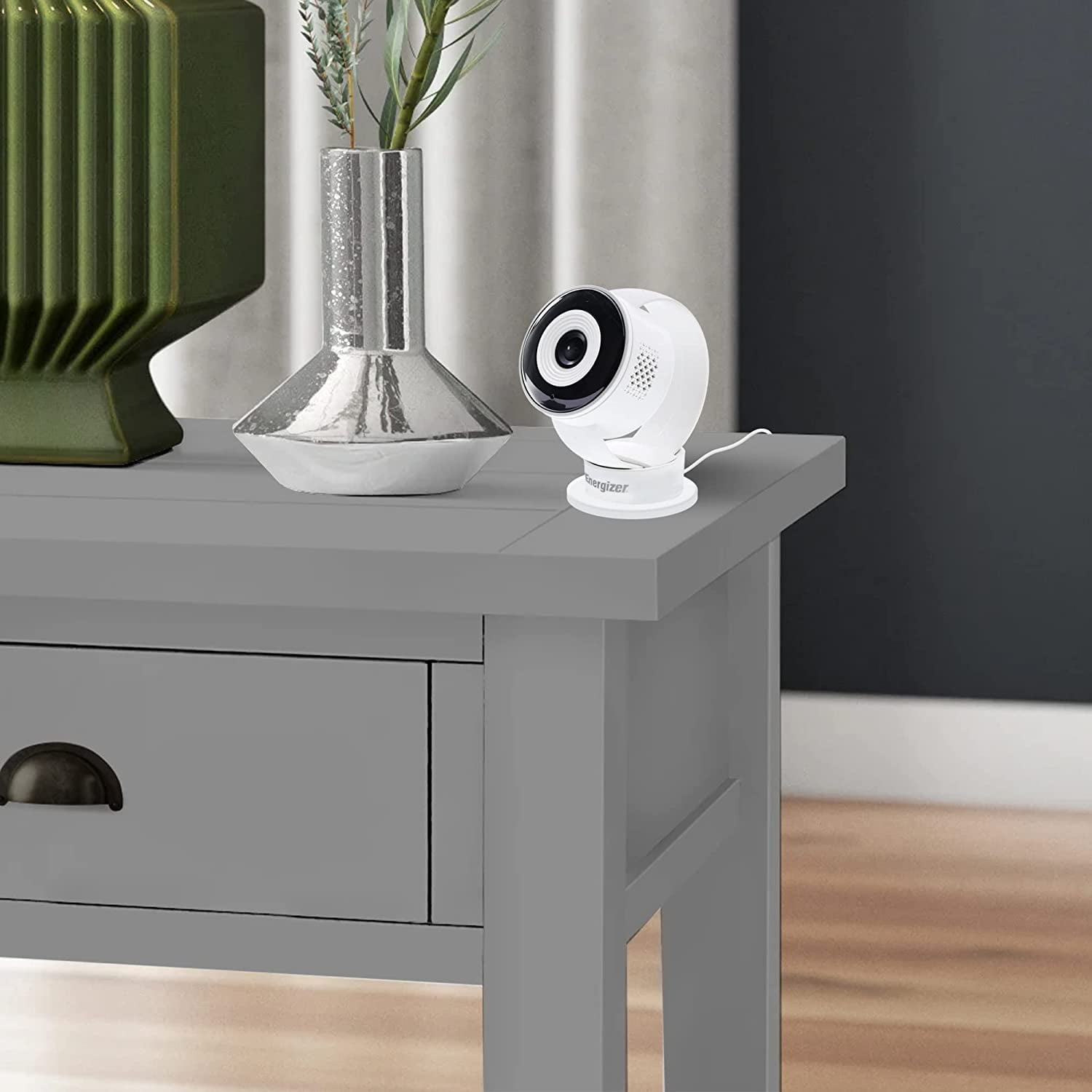 Energizer Smart Wi-Fi Indoor Camera 2-Pack with Smart Wall Tap Outlets, 1080P, Cloud/Micro-SD Card Recording, 2-Way Audio, Night Vision, Remote Access, Motion Alerts, Activity Zones, 2.4GHz Wi-Fi