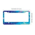 thumbnail image 2 of WIRESTER Set 2pcs 6" x 12" Auto Drive License Plate Frame Cover - Abstract Art Painting, 2 of 7