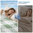 thumbnail image 2 of Sage Green Checkered Cooling Blanket, Lightweight Breathable Summer Throw Blanket with Double Sided Cold Effect, Green White Buffalo Plaid Picnic Beach Blankets Bed Sheet for Hot Sleepers 30"x40", 2 of 8