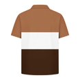 thumbnail image 6 of akafmk Boys School Uniform Shirts Short Sleeve Collared Shirt Colorblock Breathable Athletic Shirt Casual Summer Tops, 5-15Y, 6 of 7