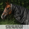 thumbnail image 3 of STORM SHIELD Classic II Medium Attached Neck Horse Turnout Blanket | Black/Grey | 70, 3 of 13
