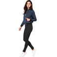 thumbnail image 3 of INSPIRE CHIC Women's Quilted Jackets Stand Collar Zip Up Raglan Sleeves Bomber Jacket, 3 of 6