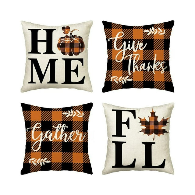 fastboy 4piece Materials For Long-lasting Decorative Cushion Covers Soft Polyester Decorative Pillow Cover Pillowcase Durable Halloween-6 1Set