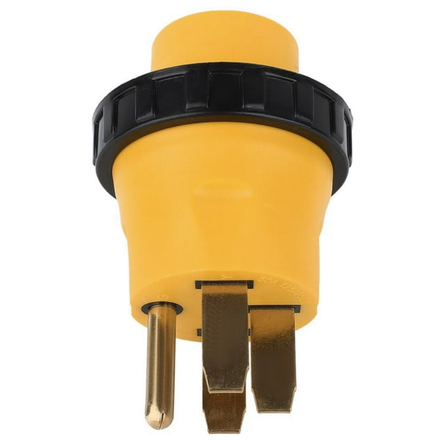 RV Power Cord Adapter 50 Male to 30 Twist Lock Female Camper Detachable