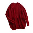 thumbnail image 3 of Idoravan Cardigans for Women Trendy Fashion Women Casual Long Sleeve Solid Warm Sweater Ladies Tops Coat, 3 of 4
