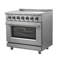 thumbnail image 3 of Forno Massimo 36-Inch Freestanding Chef Door Electric Range, True Convection Oven, 3 of 5