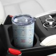 thumbnail image 5 of 20oz Tumblers Blue Christmas Tree Pattern Stainless Steel Vacuum Insulated Double Wall Travel Tumbler Cups Mug with Lid and Straw,Cleaning Brush for Cold & Hot Drinks, 5 of 7