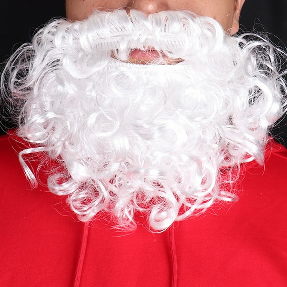 Cheers Santa Claus Beard Eye-catching Attractive Fiber Funny Santa Beard Costume Supplies for Home