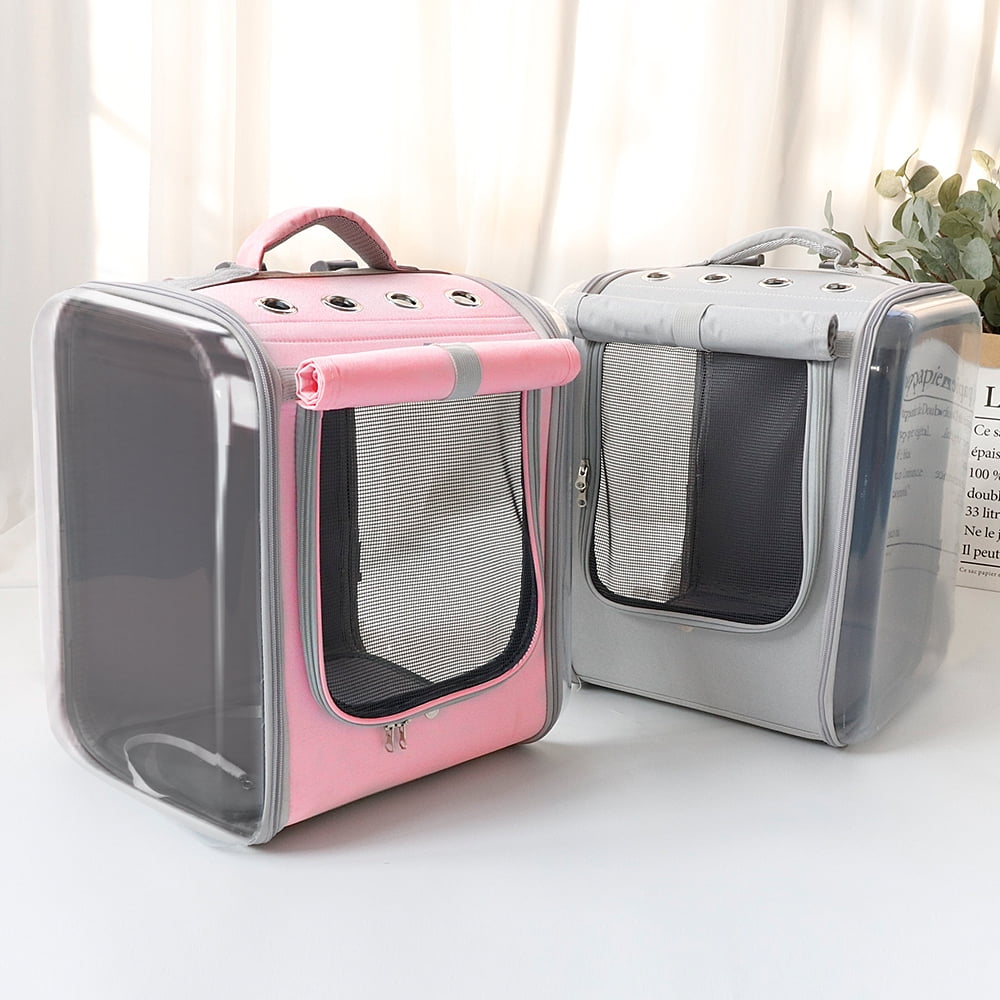 Beirui Pet Dog Cat Carrier Backpack Outdoor Travel Bag Breathable Mesh Carry Bags for Hiking Bike