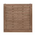 thumbnail image 4 of Orbit Square Outdoor Patio Coffee Table in Weathered Eucalyptus Wood, 4 of 12