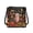Owl Starry Sky Pattern Design, variant on Tutolipy Lightweight Shoulder Bag for Daily Daily Commute, PU Leather Waterproof Crossbody Purse, Colorful Rooster in Flower Garden