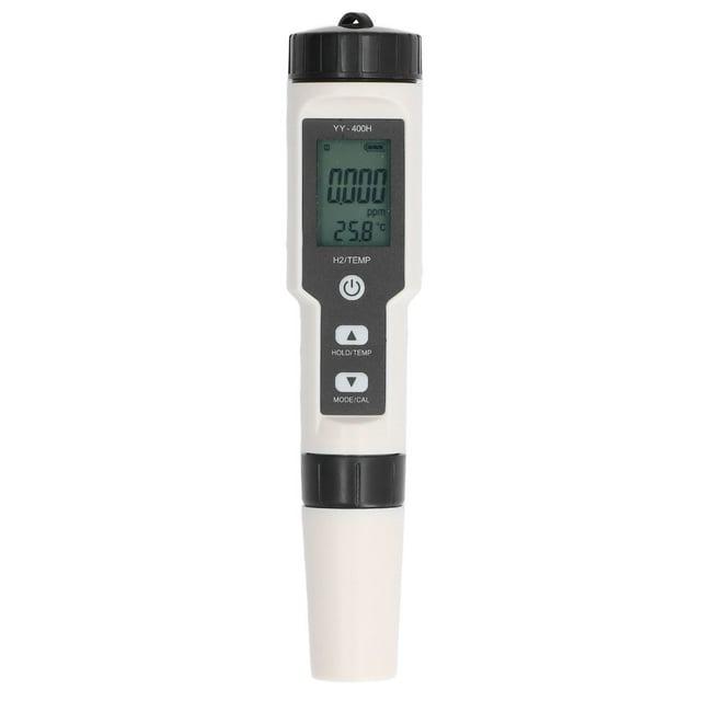 Analizador de agua en taza con alto contenido de hidrógeno, preciso, 2 en 1, con sonda desmontable y pantalla LCD