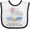 White and Black, variant on Inktastic My Daddy Loves Me to the Moon and Back Elephant Family Boys or Girls Baby Bib
