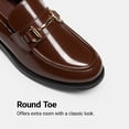thumbnail image 5 of DREAM PAIRS Women's Classic Loafers Shiny Patent Leather Slip-On Shoes with Horsebit Detail Comfortable Round Toe Dress Shoes, 5 of 7