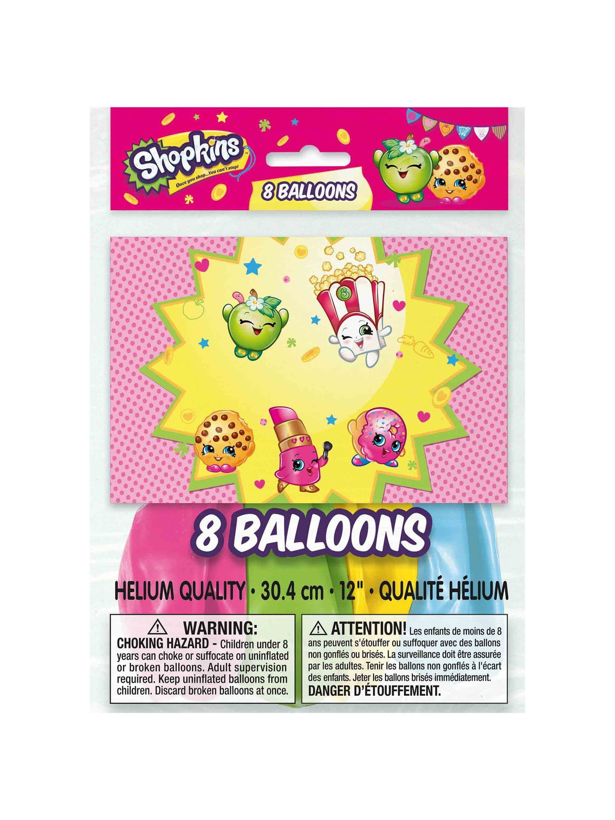 8ct 7.5 x 9 inches Shopkins Goodie Bags