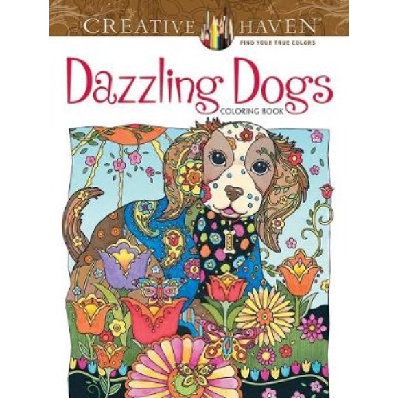 Creative Haven Livre de Coloriage Chiens Éblouissants