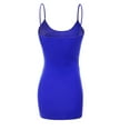 thumbnail image 2 of Essential Basic Women's Basic Casual Long Camisole Cami Top Plus Sizes - Blue, 1XL, 2 of 3