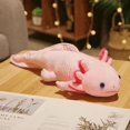 thumbnail image 2 of 45cm Kawaii Colorful Newt Plush Toy Stuffed Cute Axolotl Salamander Fuzzy Plush Fish Appeasing Long Pillow Cushion Kids Gift, 2 of 5