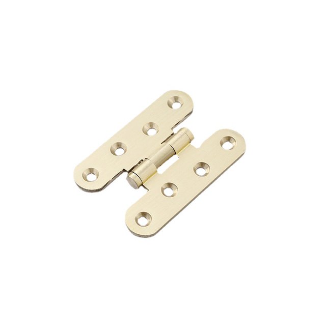 Juego de 2 bisagras de latón pulido para puertas de salón, puertas de roble (longitud 60 mm), -