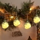 thumbnail image 5 of Adornos de Navidad para bola de hortensia | Decoración de lámpara de araña transparente y luminosa | Material de vidrio | Brillo ajustable | LED de ahorro energético | 8x7,5cm | Rosa Púrpura Verde, 5 of 6