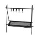 thumbnail image 3 of Estante colgante para utensilios de cocina de camping con ganchos, profesional, multifuncional, para acampar S, 3 of 9