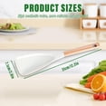 thumbnail image 4 of Trianu 2Pcs Multi-function Spatula Spoon, 12.2" Silicone Salad Spatula with Wood Handle Silicone Cooking Utensils for Kitchen (Black+White), 4 of 6