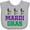 AC-Heather Grey, variant on Inktastic Mardi Gras Fleur De Lis Trio Boys or Girls Baby Bib