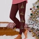 thumbnail image 1 of MKLEKYY Leggings deportivos para mujer, leggings para entrenamiento, leggings con estampado navideño, pantalones con bloques de color, leggings suaves y elásticos. 1917, 1 of 4