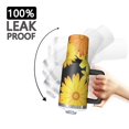 thumbnail image 3 of Sunflower Gift 40oz Tumbler with Handle and Straw, Large Capacity Travel Cup for Hot & Cold Drinks, Double Walled Vacuum Insulated Cup, Floral Lover Birthday Gifts for Mother's Day Women Girls, 3 of 6