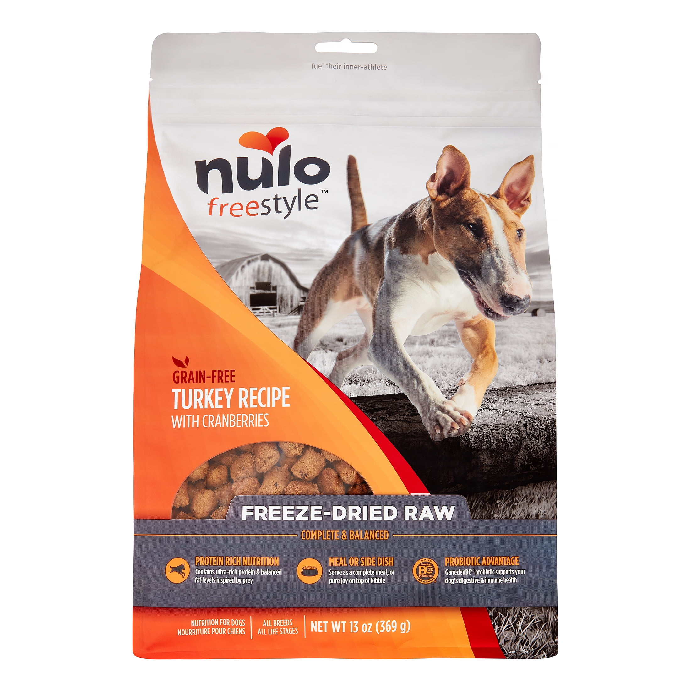 Nulo FreeStyle Grain-Free Turkey Freeze-Dried Dog Food, 13 Oz - Walmart