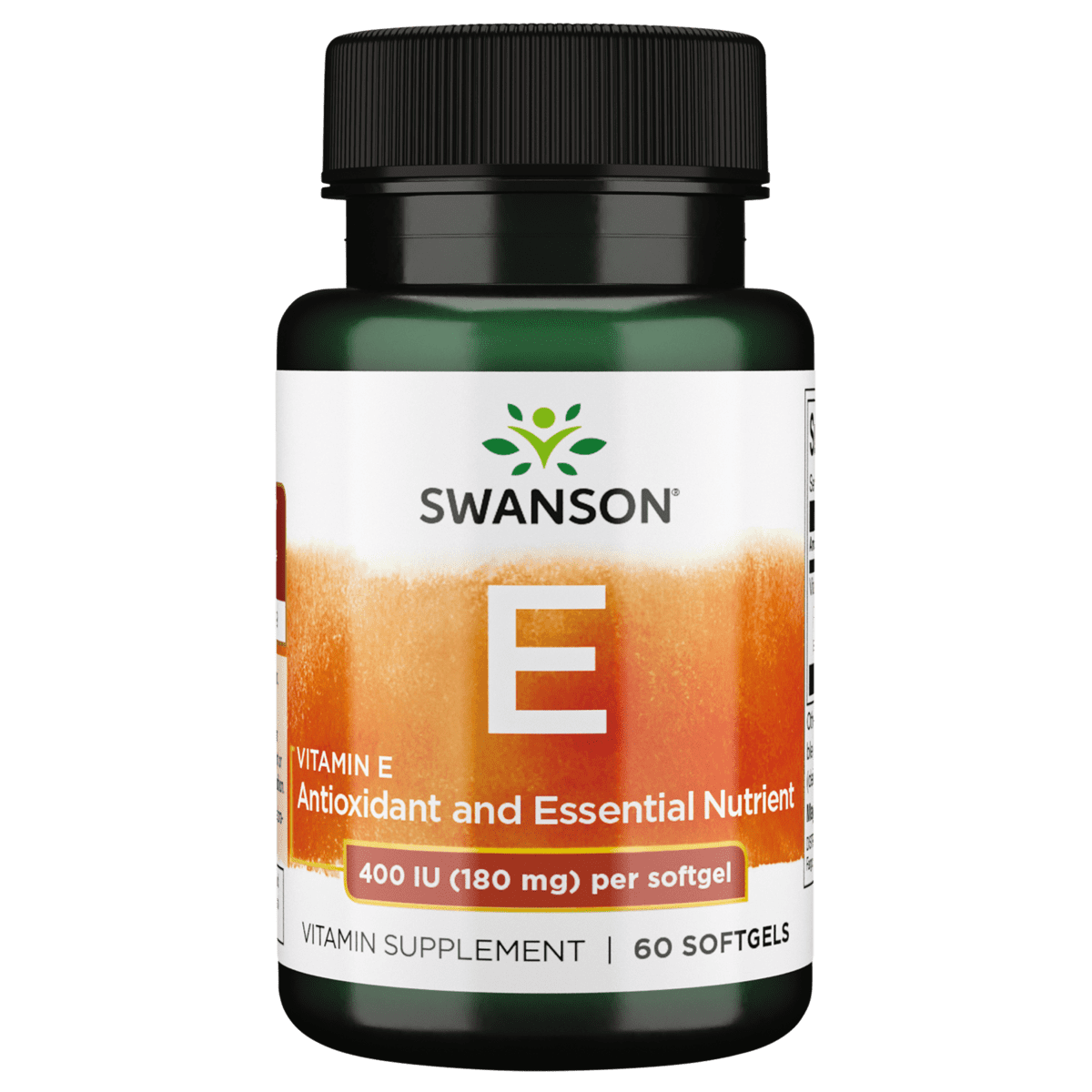 Swanson Vitamin E 180 mg (400 Iu) 60 Softgels