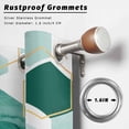 thumbnail image 5 of Outdoor Curtains for Patio Waterproof Turquoise Geometric Indoor/Outdoor Curtain Tiebacks Modern Abstract Lines Privacy Curtain Sun Block Grommet Drapes for Pergolas Gazebo Porch 2 Panel 54x108 Inch, 5 of 9