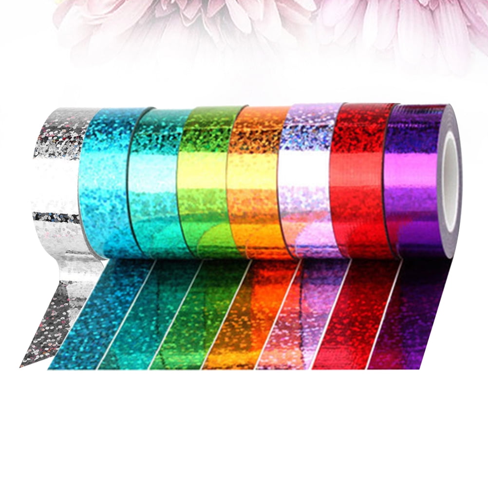 Self Adhesive Lace Tape Decorative Glitter Tape Scrapbook Décor Supplies  1pc Set