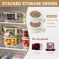 thumbnail image 5 of Fruit Vegetable Washing Bowl with Strainer, Multifunctional Produce Washer, Berry Container, Lettuce Keeper for Fridge Refrigerator Organization, Portable Strainers and Colander for Kitchen (Brown), 5 of 7
