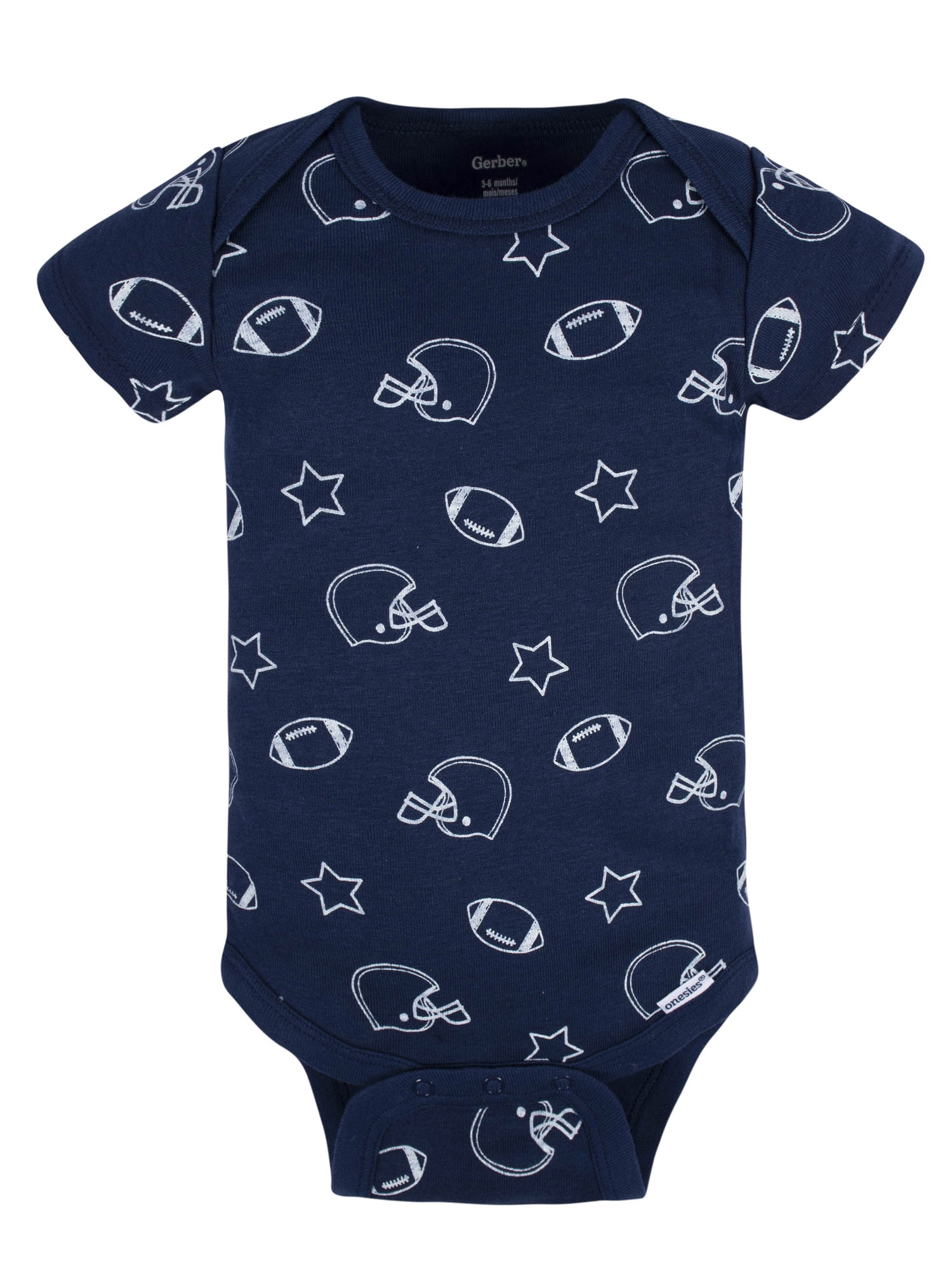 Gerber Baby Boy Short Sleeves Onesies Bodysuits, 8-Pack, Sizes Newborn-12M