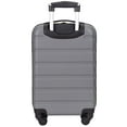 Wrangler 20” CarryOn Rolling Hard side Spinner Luggage Grey