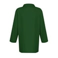 thumbnail image 3 of Mohiass 3/4 Sleeve Polo Shirts for Women Basic Button Up Tops Lapel Collared T Shirts Trendy Summer Casual Shirts Army Green S, 3 of 4