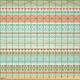 thumbnail image 2 of Ambesonne Bohemian Fabric by the Yard Microfiber, Patterns, 5 Yards, Salmon Pale Blue Sepia, 2 of 4