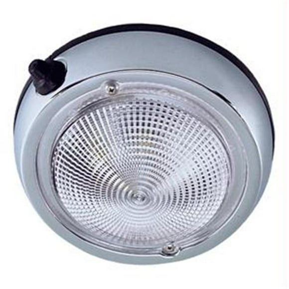 Surface Mount Dome Light - 3 - Chrome Plated -