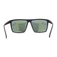 thumbnail image 3 of Kush Mens Oversized Flat Top Color Mirror Matte Plastic Rectangle Sunglasses Red Logo - Orange Mirror, 3 of 4