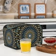thumbnail image 6 of Uemuo Dot Mandala Print Toaster Cover 4 Slice, Small Kitchen Appliance Covers, Toaster Oven Cover with Loop, Bread Machine Cover Dust Cover Protection, 6 of 7