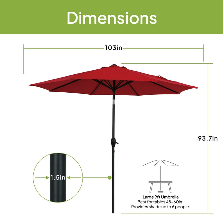 best rectangular patio umbrella Best Choice Products 8x11ft Rectangular Patio Umbrella w/ Crank,  Fade-Resistant 210G Polyester Fabric