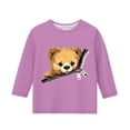 thumbnail image 4 of Frwgonr Teen Boys Girls Shirts Purple Kids Tshirt for School Cute Graphic Tees Outfits Tops 3T-12, 4 of 4