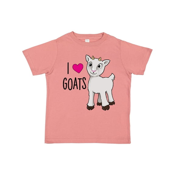 Inktastic I Love Goats Cute Goat Boys or Girls Toddler T-Shirt