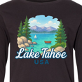 thumbnail image 4 of Inktastic Lake Tahoe Scenic View USA Long Sleeve Youth T-Shirt, 4 of 5